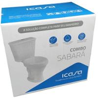 Kit Bacia Com Caixa Acoplada Sabará Com Assento + Kit Para Instalação Branco - Cbsra00 - Icasa - 4