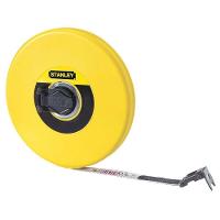 Trena Longa Com Fita De Fibra De Vidro Com 50 Metros + Estojo Fechado - 34-263s - Stanley - 1