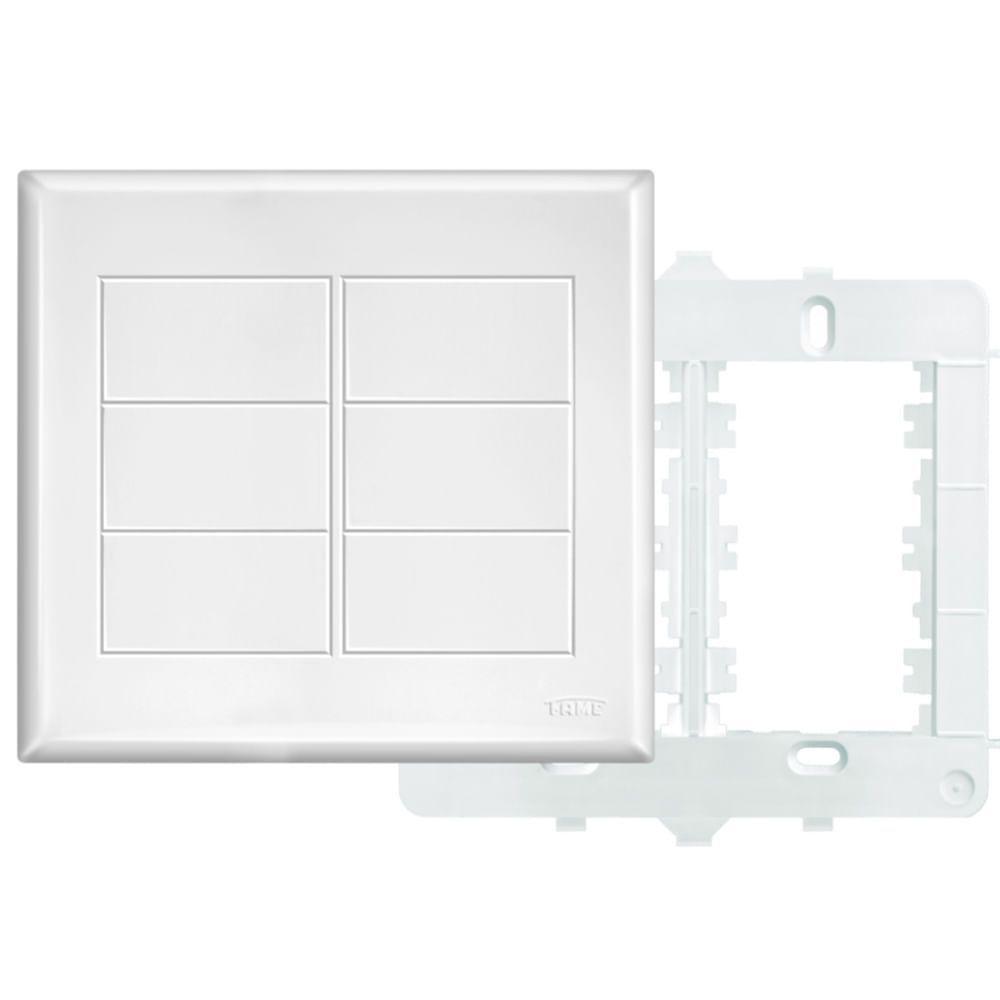 Placa 4""x4"" Com Suporte Cega Evidence - 2888 - Fame Placa Cega 4x4 Com Suporte Evidence - 1042880 - Fame - 1