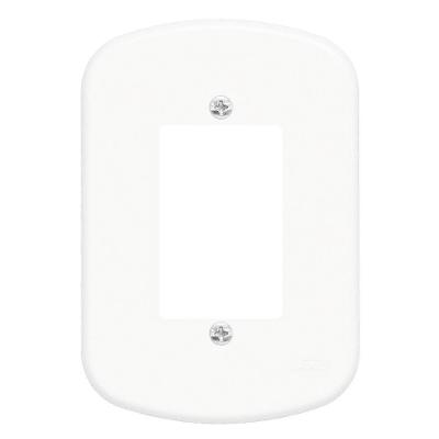 Placa 4"" X 2"" F3p Padrão Blanc - 1369 - Fame Placa 4x2 F3 Padrao Ref.1369 Fame 1369.