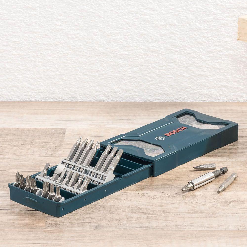 Jogo Mini X-line Com 25 Pontas Para Parafusadeira - 2607017400000 - Bosch - 3