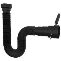 Sifão Extensivo Com Canopla 70cm Black - 030140-425 - Blukit Sifão Extensivo 70cm Black Com Cano - 030140-425 - Blukit - 1