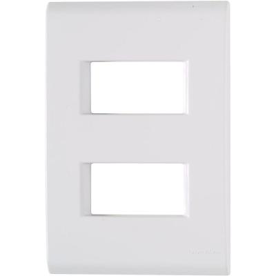 Placa Com 2 Postos Afastados Liz 4x2 - 57106-006 - Tramontina Placa 2p Afast.liz 4x2 Tramontina 57106-006