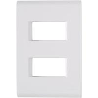 Placa Com 2 Postos Afastados Liz 4x2 - 57106-006 - Tramontina Placa 2p Afast.liz 4x2 Tramontina 57106-006 - 1