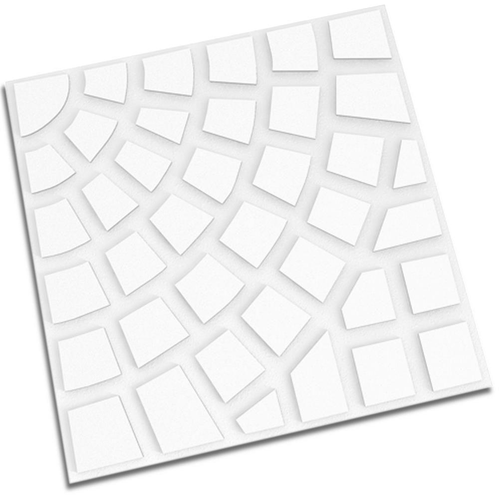 Piso Firenze Branco 30,4x30,4cm Amarrado Com 5 Peças 0,46m² - Artesanal Piso 30,4x30,4 Firenze Branco Am5pcs Artesanal - 1