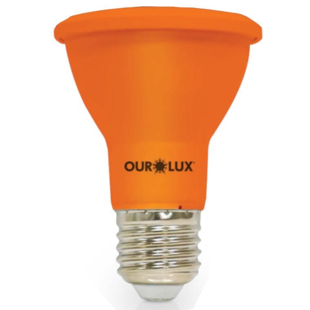 Lâmpada Superled Par 20 Ip65 6 Watts 38º âmbar - 05486 - Ourolux Lamp.superled Par 20 6w Ip65 38g Ambar - 1