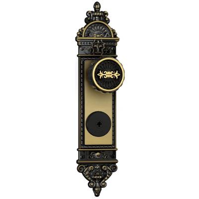 Fechadura Externa Colonial 1500-06 Com Espelho De Aço - 33862 - Stam