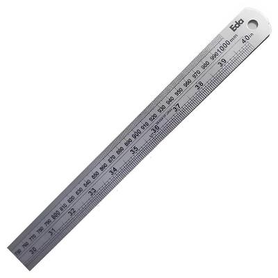 Régua De Aço Inox 40"" 100 Cm - 2jk - Eda Régua De Aço Inox 40" 1000mm - 2jk - Eda