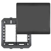 Placa 4x4 Com Suporte Cega Habitat Black - 4077 - Fame - 1