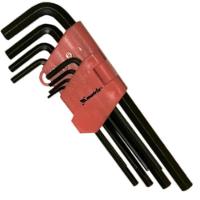 Jogo De Chave Allen Longa 1,5-10mm Crv 9 Peças Oxidado Com Suporte Plástico - 112319 - Mtx - 1