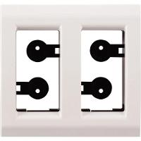 Placa Para Móvel 2 Postos Liz Branca - 57106035 - Tramontina Placa Para Movel 2 Postos Liz Branca Tramontina - 1