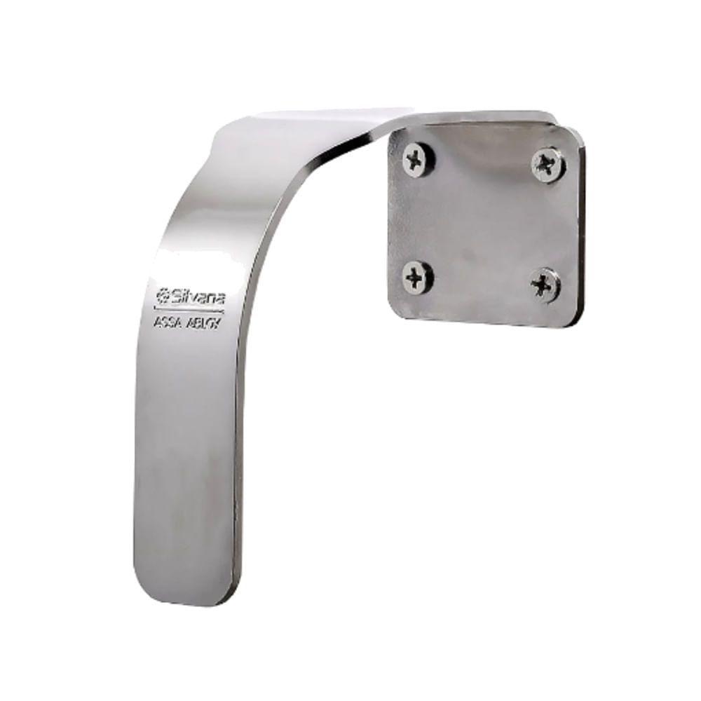 Puxador De Porta Alça Cromado - 96009 - Silvana - 1