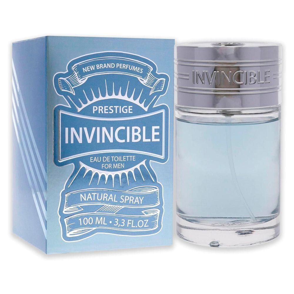 Perfume New Brand Prestige Invincible For Men Eau De Toilette Masculino 100ml - 3
