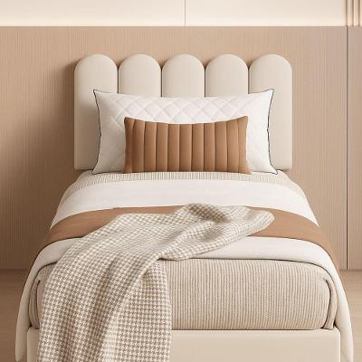 Cabeceira Nuvem Suede Solteiro Com 5 Placas Macias De 60cm Branco