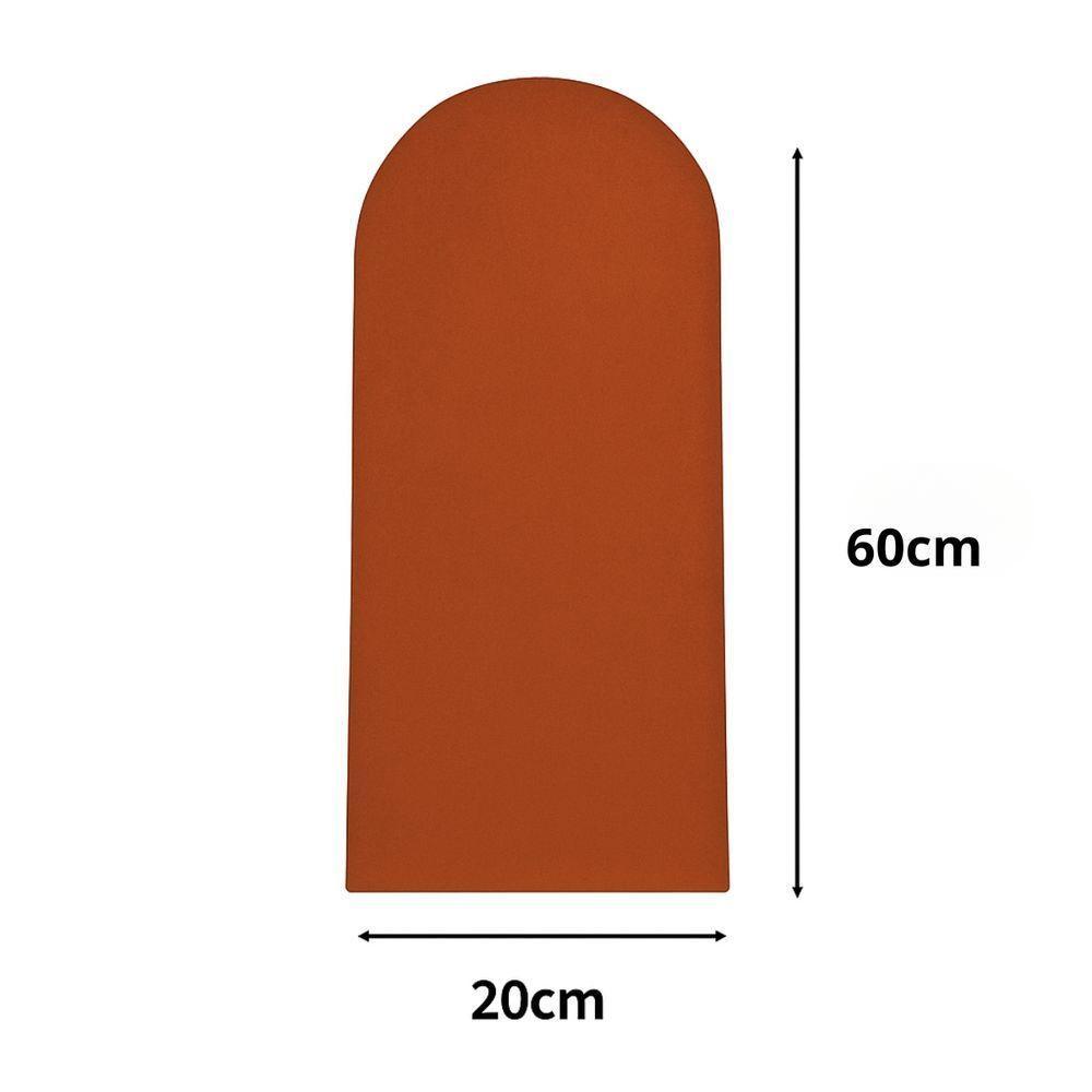 Cabeceira King Size Nuvem Pratica E Moderna 10 Placas 60cm Terracota - 2
