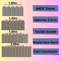 Cabeceira King Size Nuvem Pratica E Moderna 10 Placas 60cm Branco