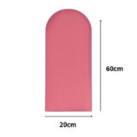 Cabeceira Nuvem Suede Queen Size Com 8 Placas Macias 60x20cm Goiaba - 2