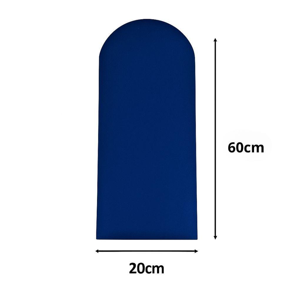 Cabeceira Queen Size Nuvem Pratica E Moderna 8 Placas 60cm Azul Marinho - 2