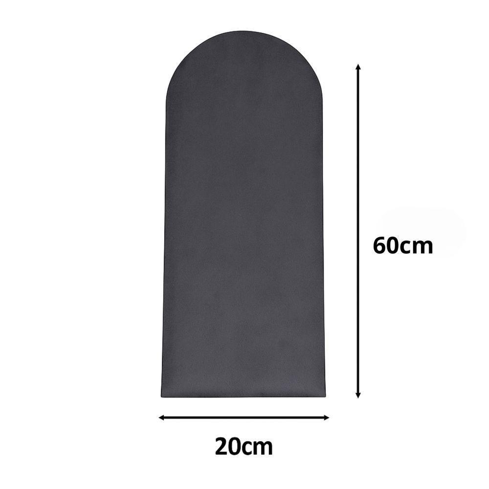 Cabeceira King Size Nuvem Pratica E Moderna 10 Placas 60cm Chumbo - 2