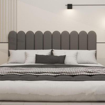 Cabeceira King Size Nuvem Pratica E Moderna 10 Placas 60cm Chumbo