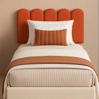 Cabeceira Solteiro Nuvem Pratica E Moderna Com 5 Placas 60cm Terracota - 1