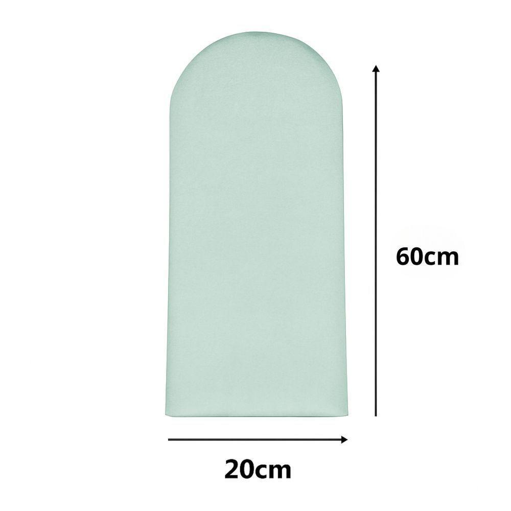 Cabeceira Solteiro Nuvem Pratica E Moderna Com 5 Placas 60cm Verde Claro - 2