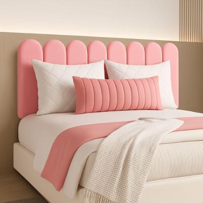 Cabeceira Queen Size Design Nuvem 45x20cm 8 Placas Em Suede Goiaba