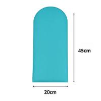 Cabeceira King Size Design Nuvem 45cm 10 Placas Em Suede Azul Bebe - 3