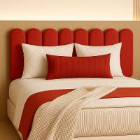 Cabeceira Queen Size Nuvem Pratica E Moderna 8 Placas 60cm Vermelho - 5