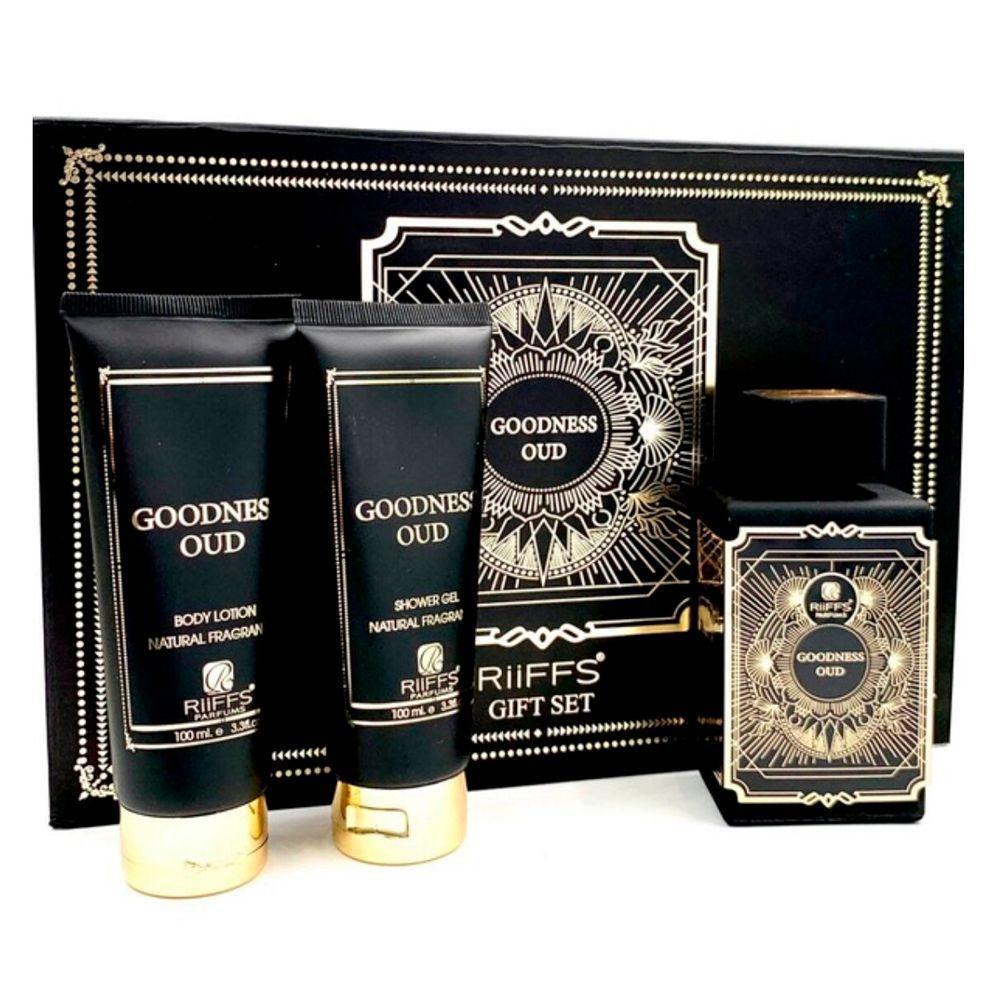 Kit Perfume Goodness Oud Edp Unissex 100ml + Shower Gel 100ml + Body Lotion 100ml - 2