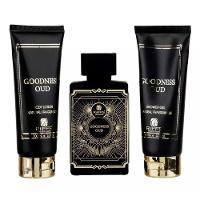Kit Perfume Goodness Oud Edp Unissex 100ml + Shower Gel 100ml + Body Lotion 100ml - 1