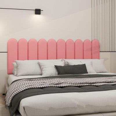 Cabeceira Nuvem Suede King Size Com 10 Placas Macias De 60cm Goiaba