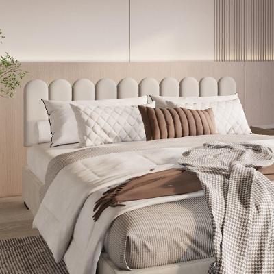 Cabeceira Nuvem Suede King Size Com 10 Placas Macias De 60cm Branco