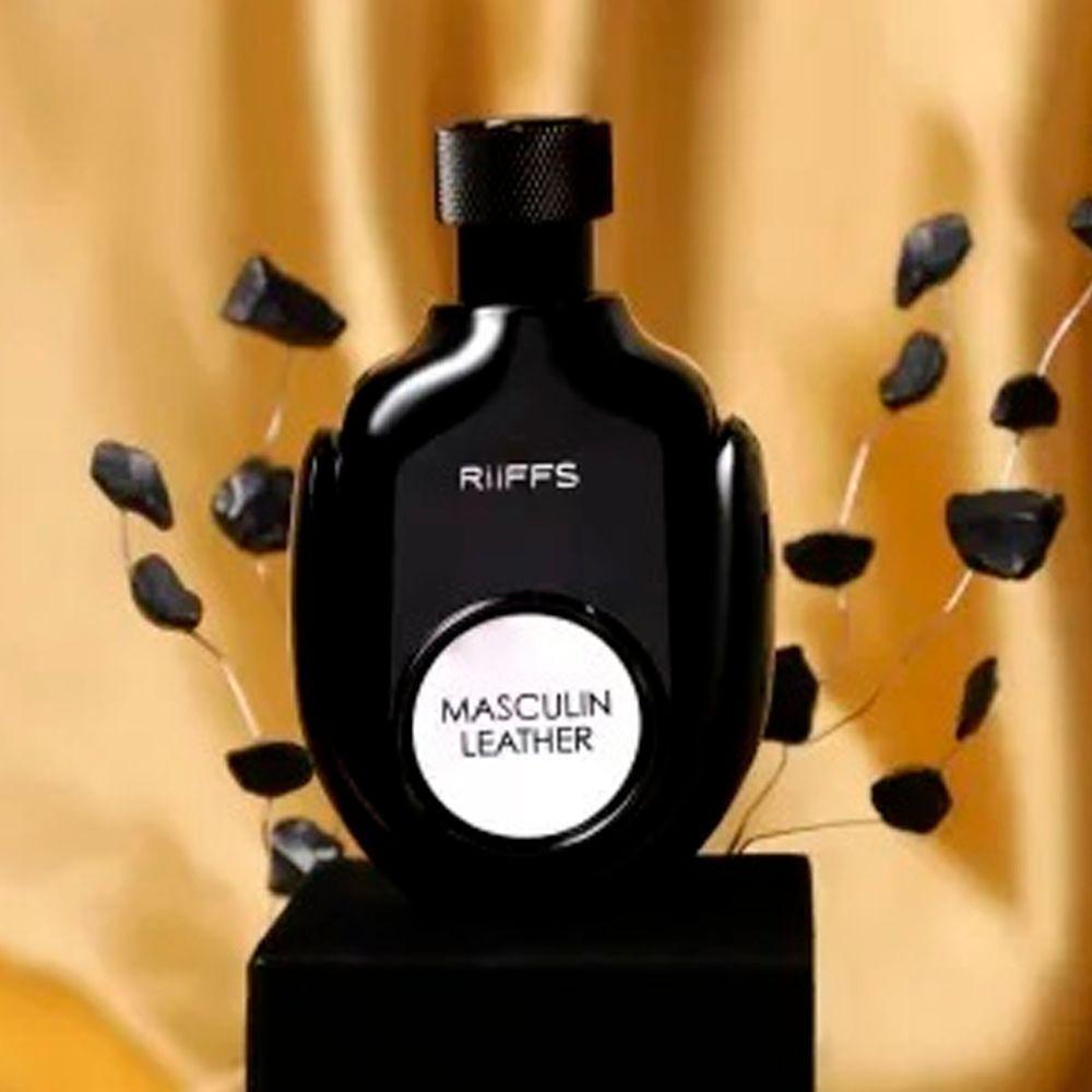 Kit Perfume Masculin Leather Riffs Edp Masculino 100ml+ Shower 100ml + Body Lotion 100ml - 4