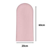 Cabeceira Nuvem Suede King Size Com 10 Placas Macias De 60cm Rosa Bebe - 2