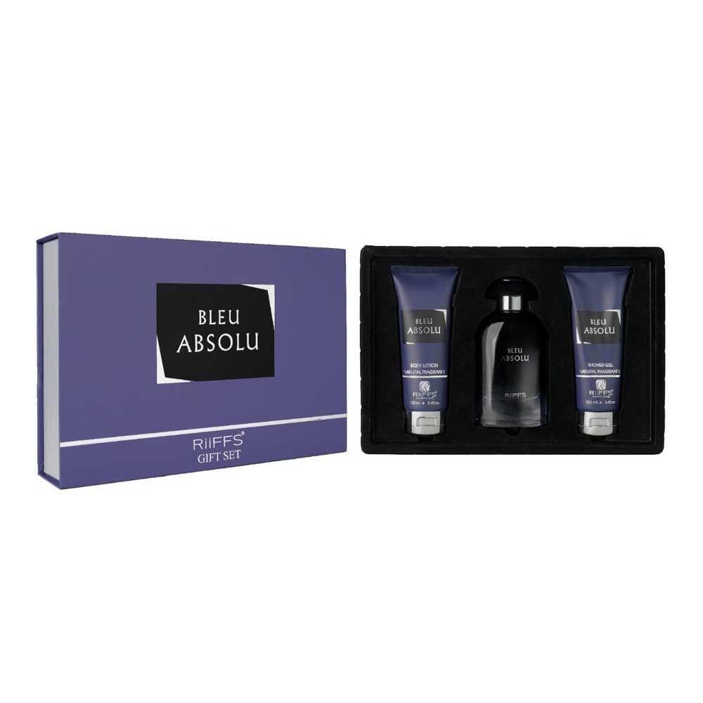 Kit Perfume Bleu Absolu Riiffs Edp Masculino 100ml + Shower + Body Lotion 100ml - 1