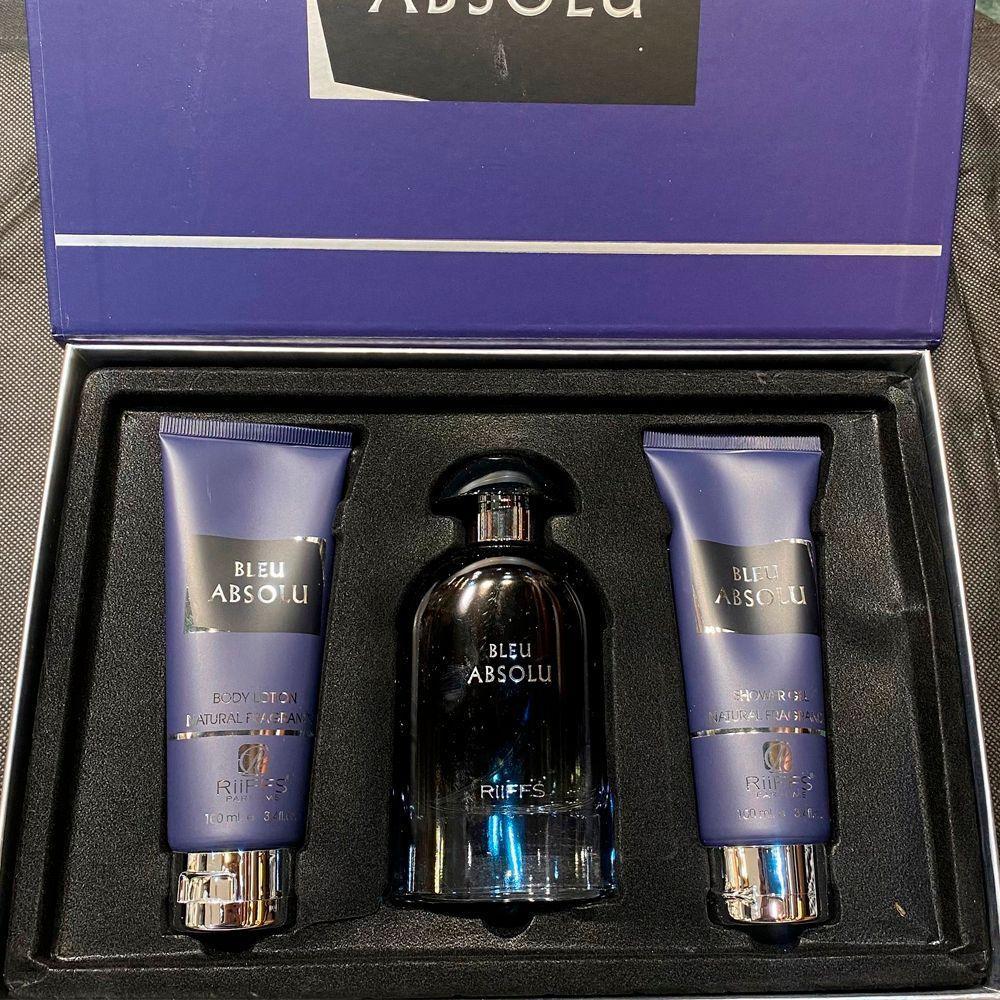 Kit Perfume Bleu Absolu Riiffs Edp Masculino 100ml + Shower + Body Lotion 100ml - 4