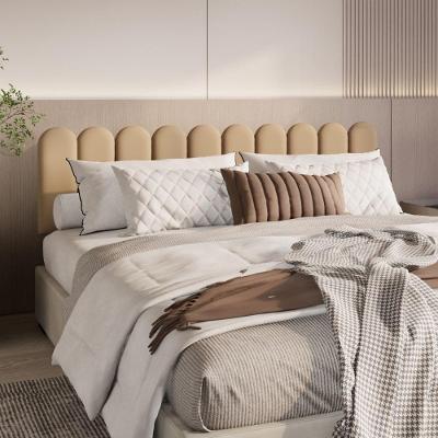 Cabeceira Nuvem Suede King Size Com 10 Placas Macias De 60cm Areia