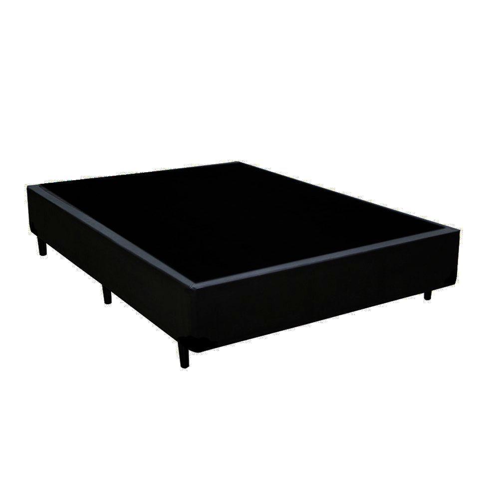 Cama Box Viúva Suede Loja Xerife Preto 40x128x188 - 1