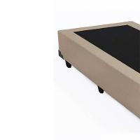 Cama Box Blindado Solteiro Xerife Móveis Sintético Bege 40x88x188 - 2