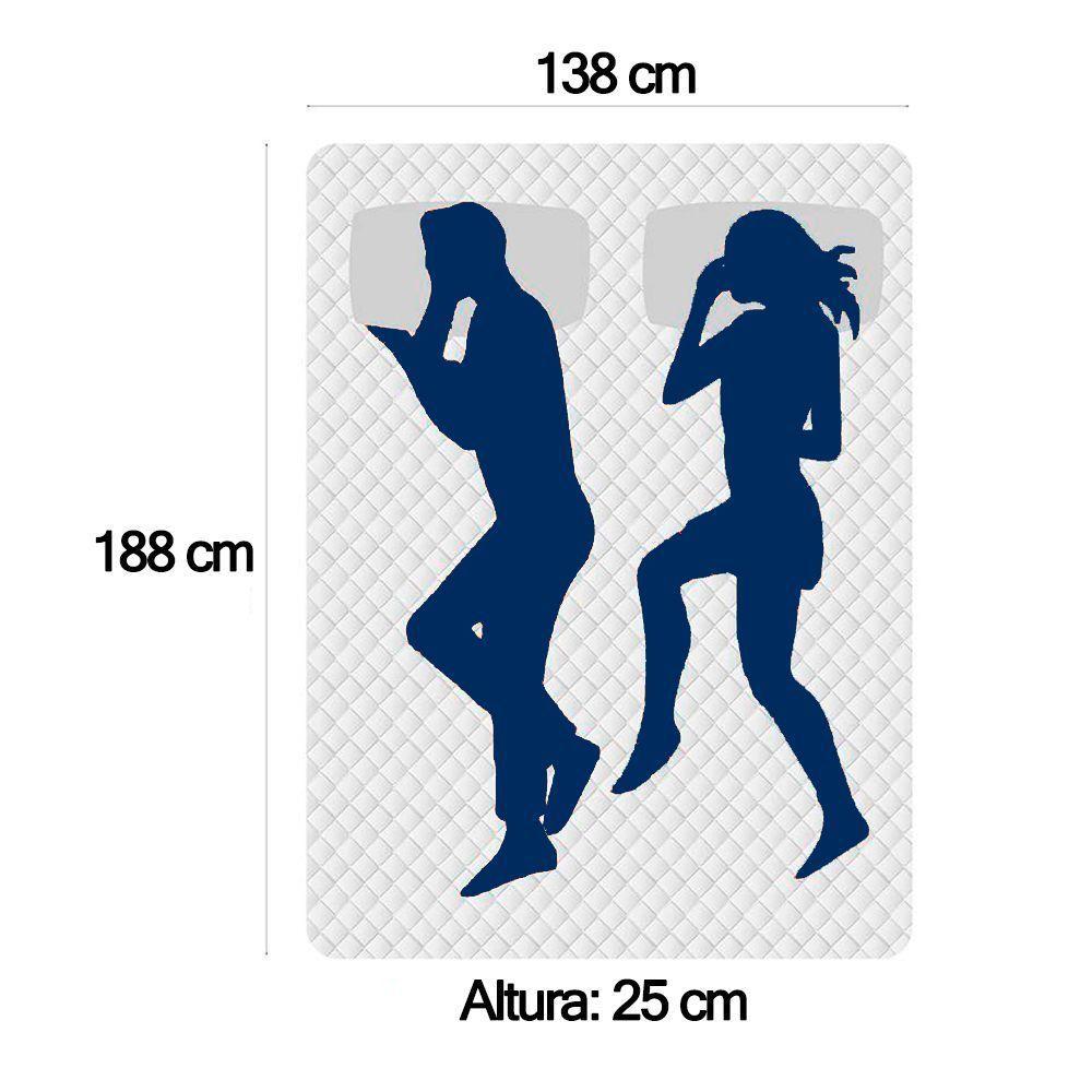 Cama Box Casal Suede + Colchão Lis Molas Ensacadas Superpocket Plumatex 138cm ? Suporta Até 120 Kg Por Pessoa Marrom - 7