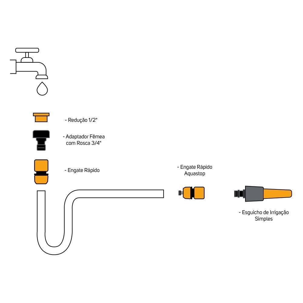 Kit Irrigação Simples WAP GKIS01 - 8