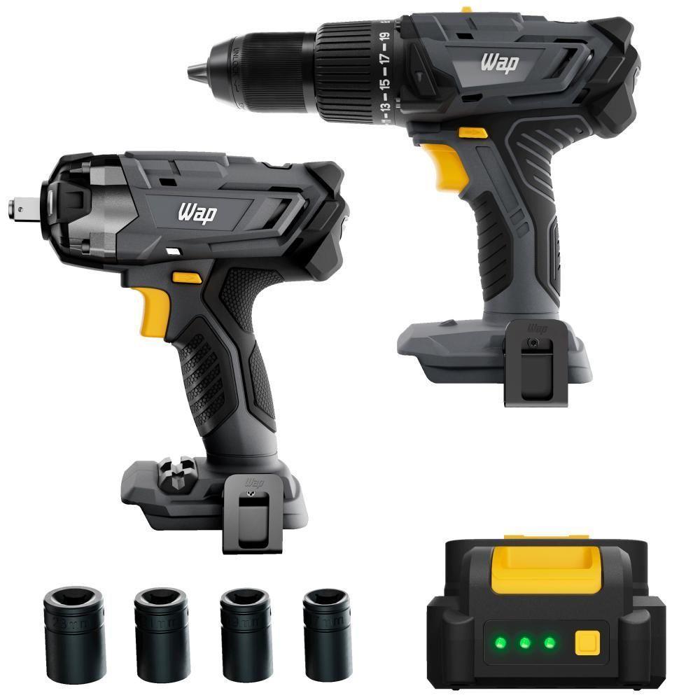Kit Parafusadeira E Chave De Impacto WAP K21 KT01 - 1