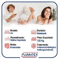 Cama Box Casal Suede + Colchão Lis Molas Ensacadas Plumatex 138cm Bege - 3