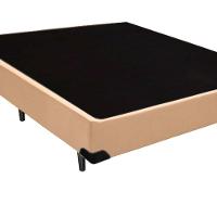 Cama Box Casal Sintético Loja Xerife Bege 40x138x188 - 2
