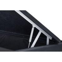 Cama Box Baú Casal Xerife Móveis Sintético Cinza 41x138x188 - 2