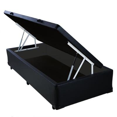 Cama Box Baú Solteirão Loja Xerife Sintético Preto 41x96x203