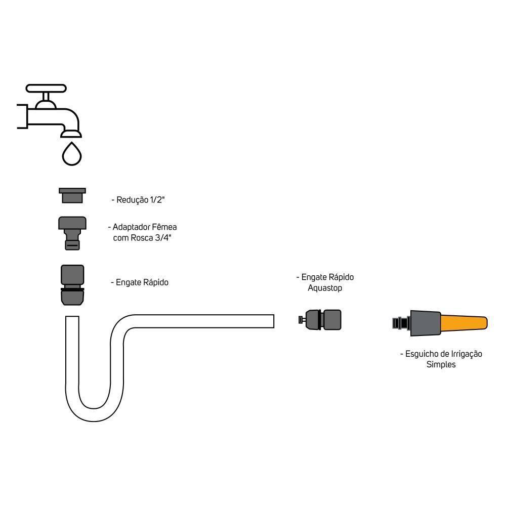 Esguicho Irrigação Simples WAP Geis01 - 4
