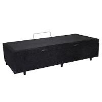 Cama Box Baú Solteirão Loja Xerife Suede Preto 41x96x203 - 2