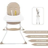 Cadeira De Alimentação Galzerano Para Bebê Alta Nick 5025 Até 23kg Sand - 2